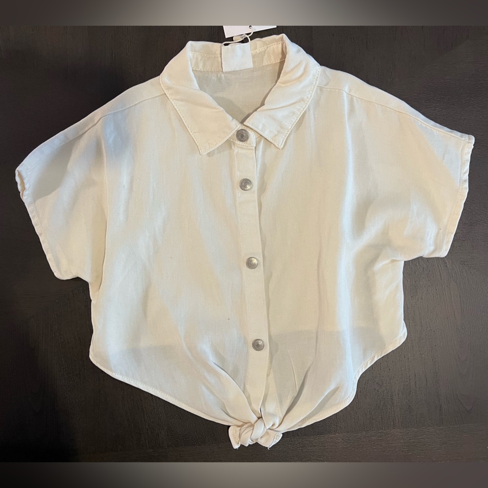 NWT Zara Flowy Knotted Shirt